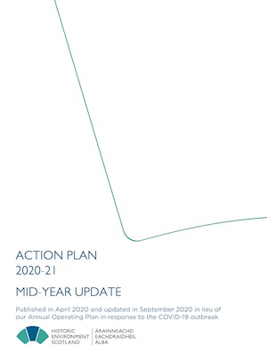 Front cover of our action plan 2020-21 - mid year update