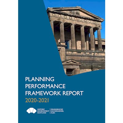 Front cover of the Planning Performance Report 2020-21