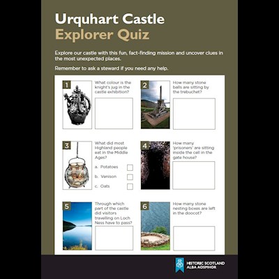 cover for the Urquhart Castle Explorer Quiz