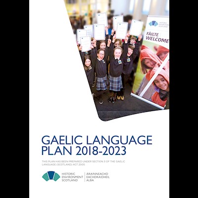 Front cover of the Gaelic Language Plan 2018-23