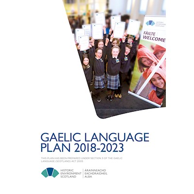 Front cover of the Gaelic Language Plan 2018-23