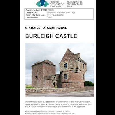 Front cover of Burleigh Castle Statement of Significance