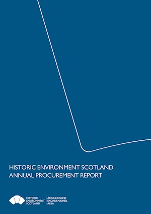 Report cover with the text HES annual procurement report