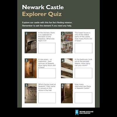 cover of newark castle explorer quiz