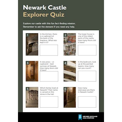 cover of newark castle explorer quiz