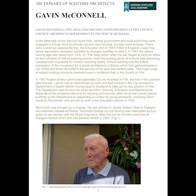 Front cover of Gavin McConnell's essay