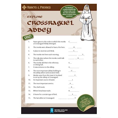 cover of explore crossraguel abbey quiz