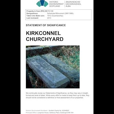 Front cover of Kirkconnel Churchyard Statement of Significance