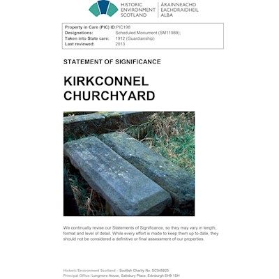 Front cover of Kirkconnel Churchyard Statement of Significance