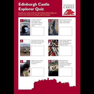 cover of edinburgh castle explorer quiz