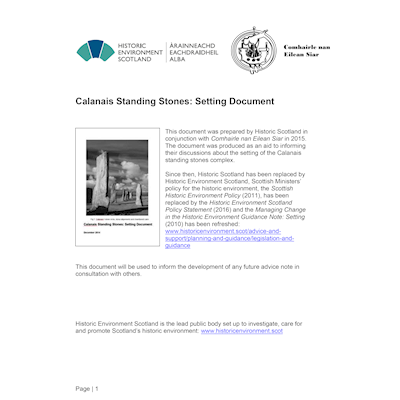 Calanais Standing Stones: Setting Document