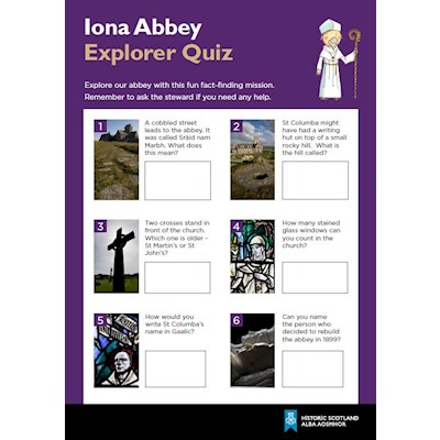 cover of Iona Abbey Explorer Quiz
