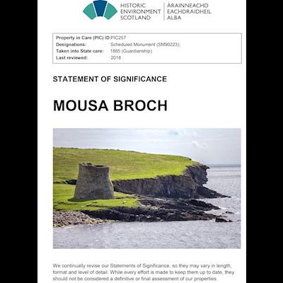 Front cover of Mousa Broch Statement of Significance