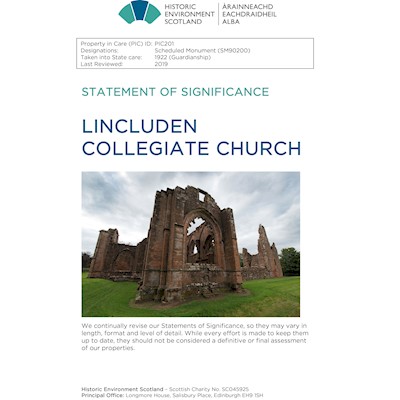 Front cover of Lincluden Collegiate Church Statement of Significance