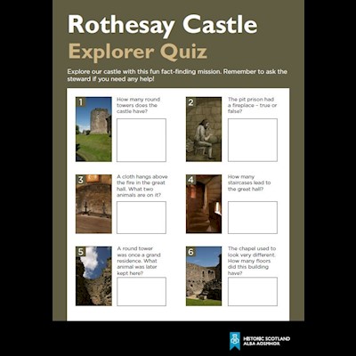cover of rothesay castle explorer quiz