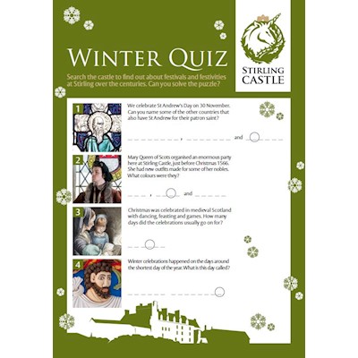 cover of stirling castle winter quiz