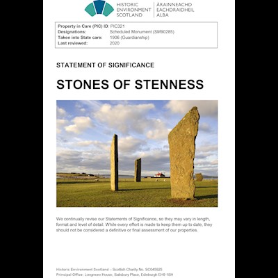 Front cover of Stones of Stenness Statement of Significance