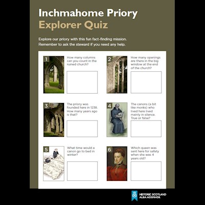 cover of Inchmahome Priory Explorer Quiz