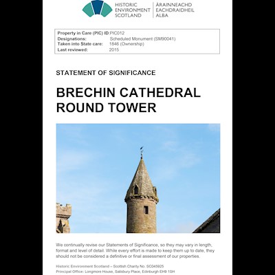 Front cover of Brechin Cathedral Round Tower statement of significance