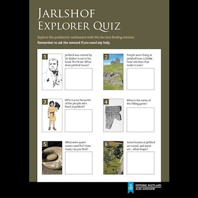 cover of Jarlshof Explorer Quiz