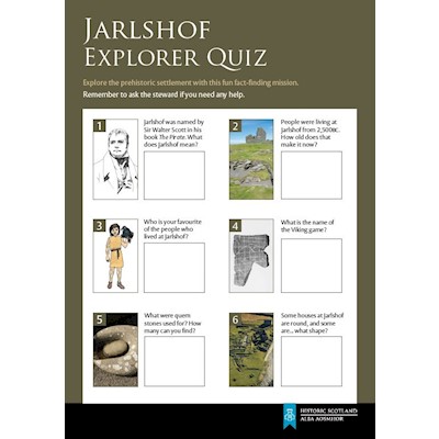 cover of Jarlshof Explorer Quiz