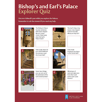 Cover of Bishop's and Earl's Palaces Quiz