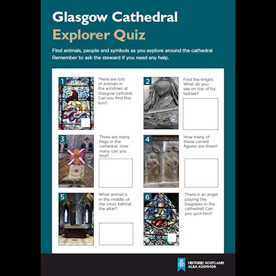 cover of the glasgow cathedral explorer quiz