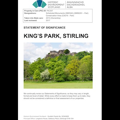Front cover of King's Park Statement of Significance