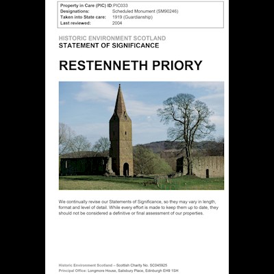 Restenneth Priory - Statement of Significance