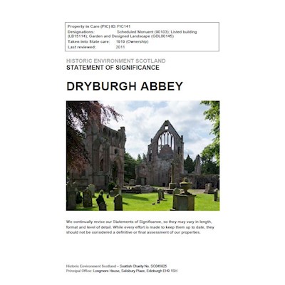 Front cover of Dryburgh Abbey Statement of Significance