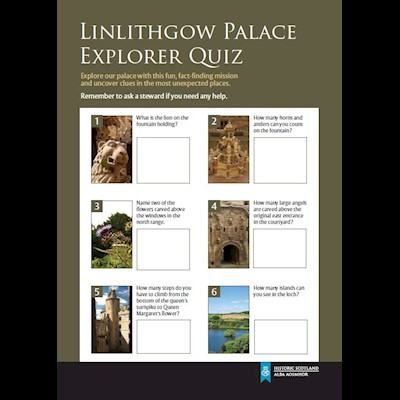 cover of Linlithgow Palace Explorer Quiz
