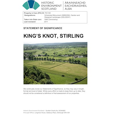 Front cover of King's Knot Statement of Significance