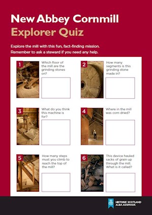 cover of the new abbey corn mill explorer quiz