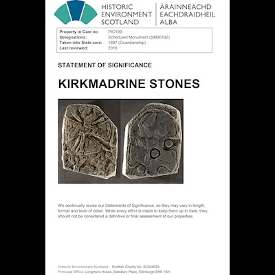 Front cover of Kirkmadrine Stones Statement of Significance