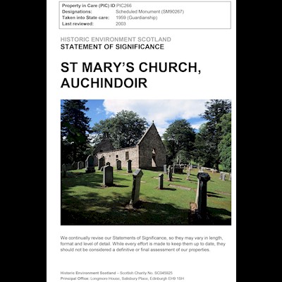 Front cover of St Mary's Church, Auchindoir Statement of Significance