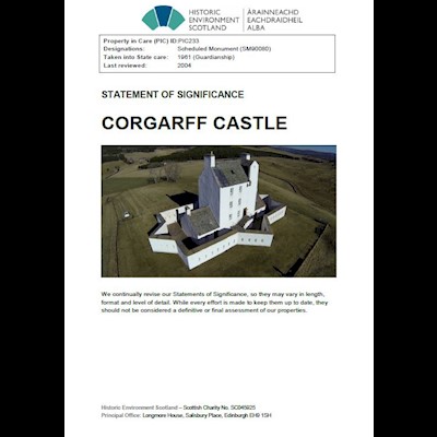 Front cover of Corgarff Castle Statement of Significance