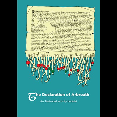 Front cover of the Declaration of Arbroath Illustrated Activity booklet