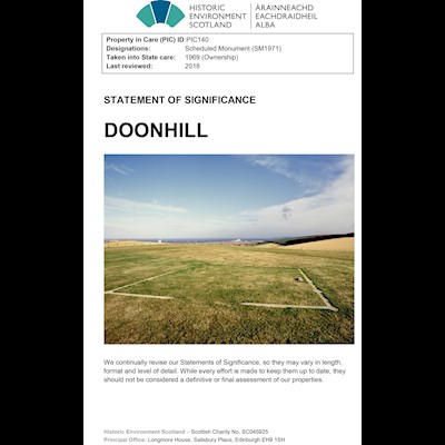 Front cover of Doonhill Statement of Significance
