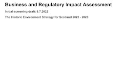 Business and Regulatory Impact Assessment (BRIA) Initial Screening Draft