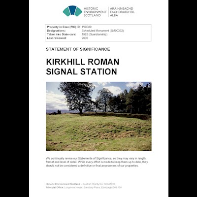 Front cover of Kirkhill Roman Signal Station