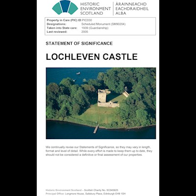 Front cover of Lochleven Castle SoS