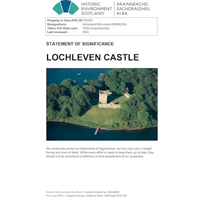 Front cover of Lochleven Castle SoS
