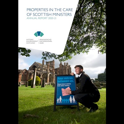 Front cover of Properties in the Care of Scottish Ministers Annual Report 202-21