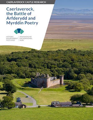 An aerial view of a unique triangular shaped castle with a moat surrounding it and lots of trees