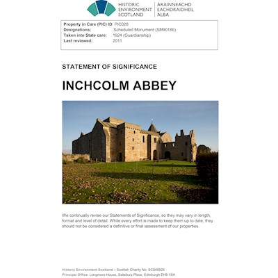 Front cover of Inchcolm Abbey Statement of Signficance