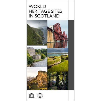 Front cover of World Heritage Sites in Scotland leaflet 