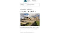 Aberdour Castle - Statement of Significance