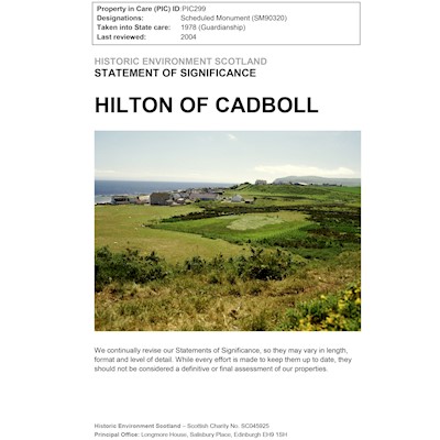 Front cover of Hilton of Cadboll Statement of Significance