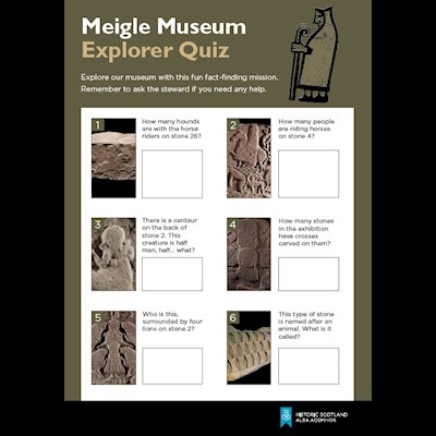 cover of the meigle museum explorer quiz