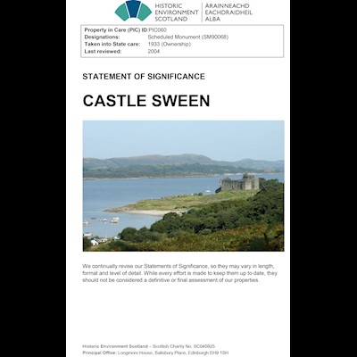 Front cover of Castle Sween statement of significance